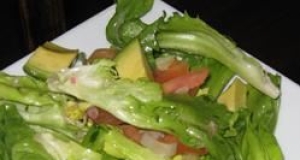 Plum Tomato and Escarole Salad with Parmesan Balsamic Dressing