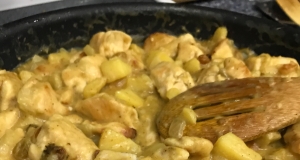 Roasted Apple Curried Chicken with Rice