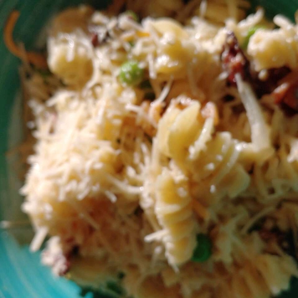 Spaghetti with Parmesan and Bacon