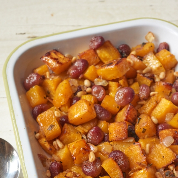 Butternut Squash with Grapes