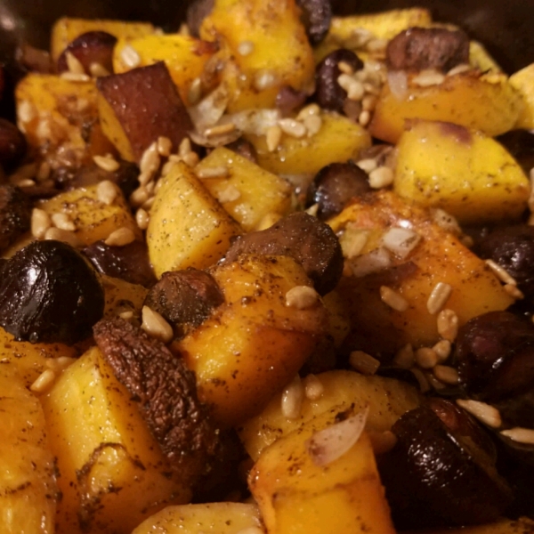 Butternut Squash with Grapes