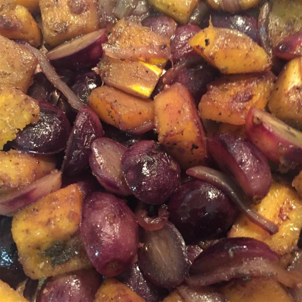 Butternut Squash with Grapes