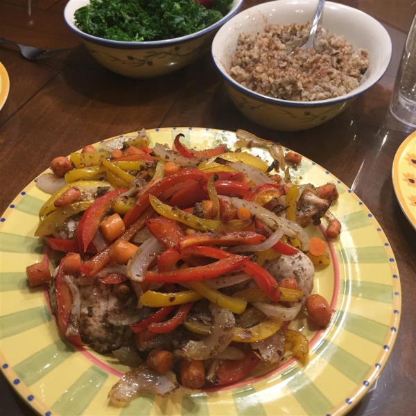 Roasted Rosemary Chicken And Vegetables