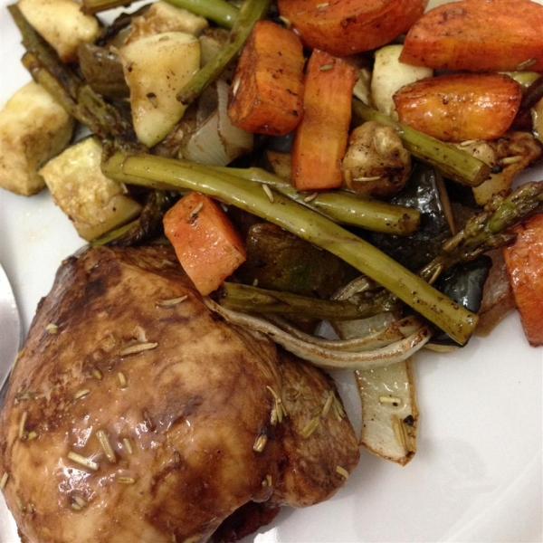 Roasted Rosemary Chicken And Vegetables