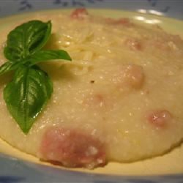 Grits With Parmesan and Prosciutto