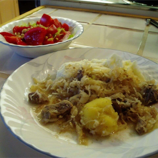Easy Pork and Sauerkraut