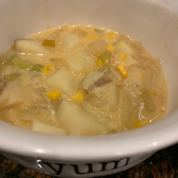 Cheesy Potato and Corn Chowder