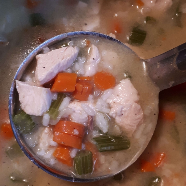 Chicken, Rice, and Vegetable Soup