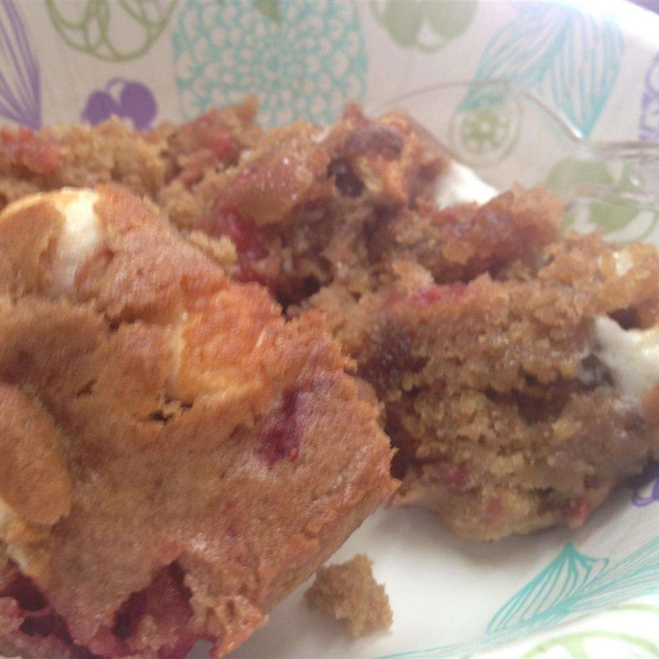 Strawberry-Marshmallow Blondies