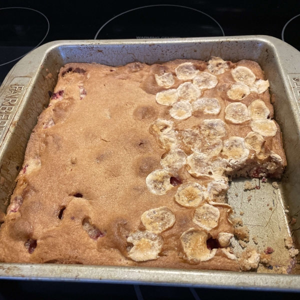 Strawberry-Marshmallow Blondies