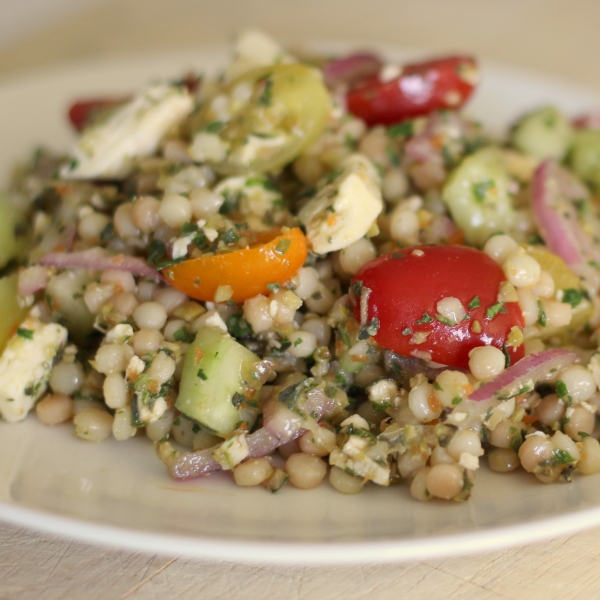 Heirloom Tomato Salad with Pearl Couscous