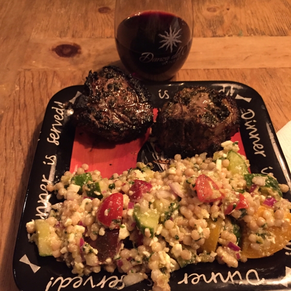 Heirloom Tomato Salad with Pearl Couscous
