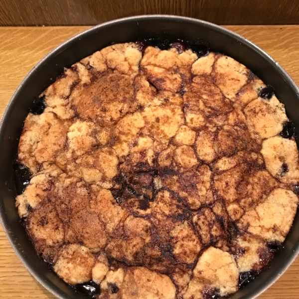 Blackberry and Blueberry Cobbler