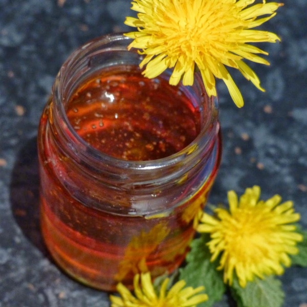 Vegan Dandelion Honey