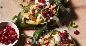 Chiles en Nogada (Mexican Stuffed Poblano Peppers in Walnut Sauce)