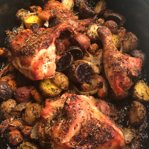 Emily's Herb Roasted Chicken and Vegetables