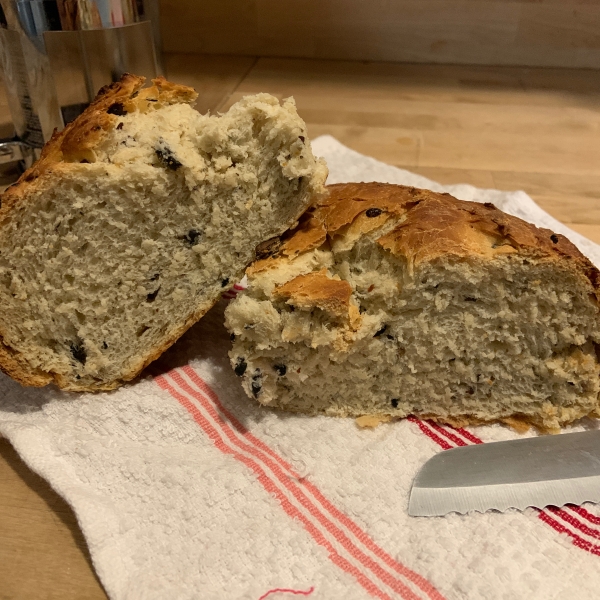 Mediterranean Black Olive Bread