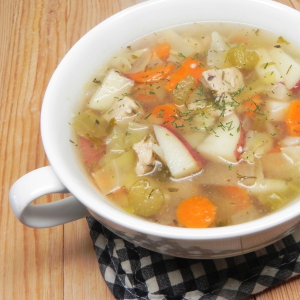 Chicken Soup with Cabbage