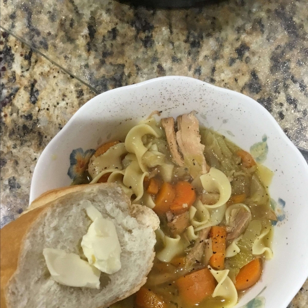 Chicken Soup with Cabbage