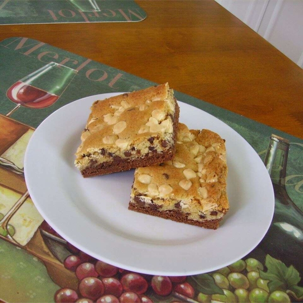 Rich Black and White Brownies