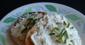 Chive and Onion Yogurt and Cream Cheese Spread