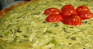 Sorrel and Goat Cheese Quiche