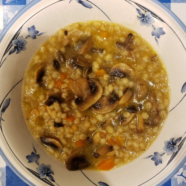 Very Easy Mushroom Barley Soup