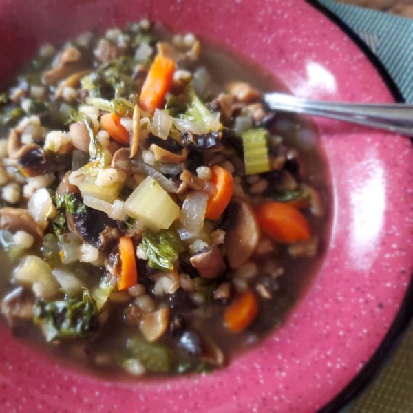 Very Easy Mushroom Barley Soup