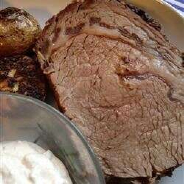 Brian's Garlicky Prime Rib