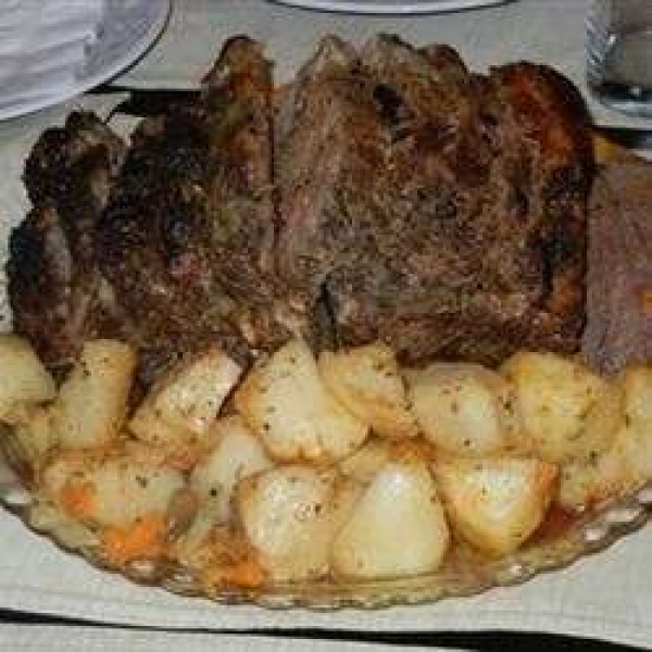 Brian's Garlicky Prime Rib