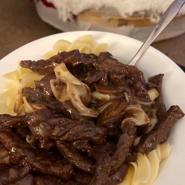 Beef with Caramelized Shallots