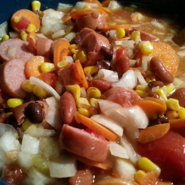 Spicy Black and Red Bean Soup