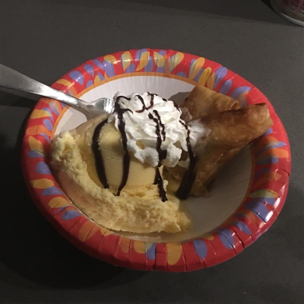 Bananas Foster Chimichangas