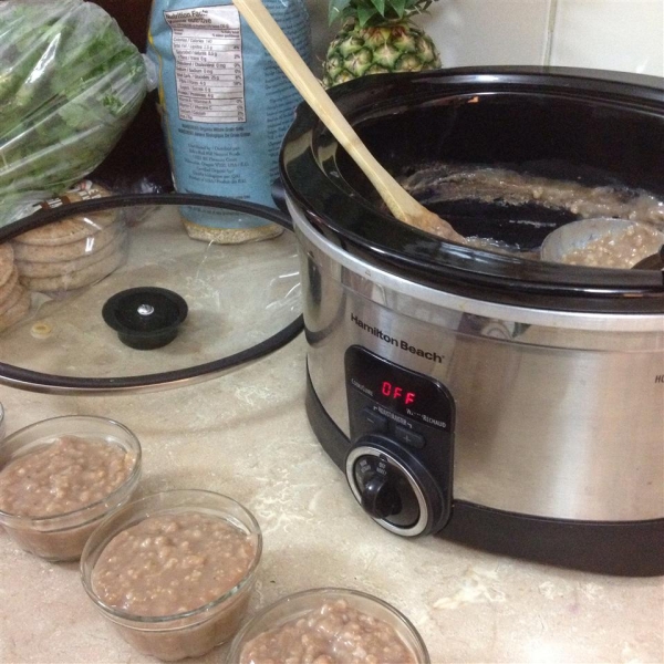 Sugar-Free and Dairy-Free Slow Cooker Steel-Cut Oatmeal