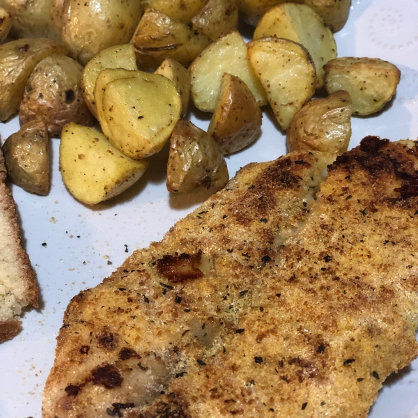 Crunchy Oven Fried Tilapia