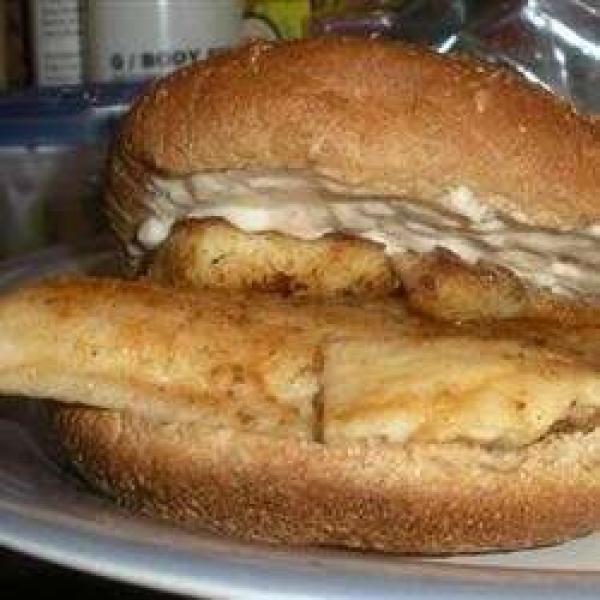 Pan-Fried Tilapia Sandwich