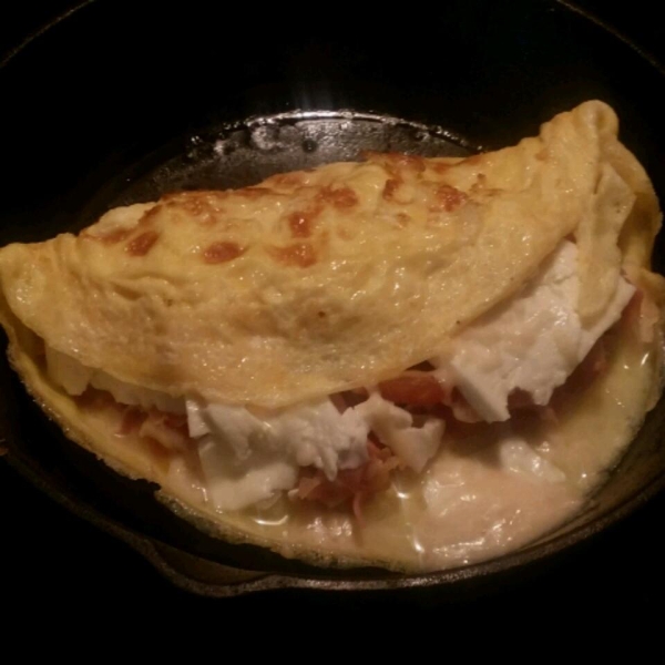 Prosciutto and Onion Omelette