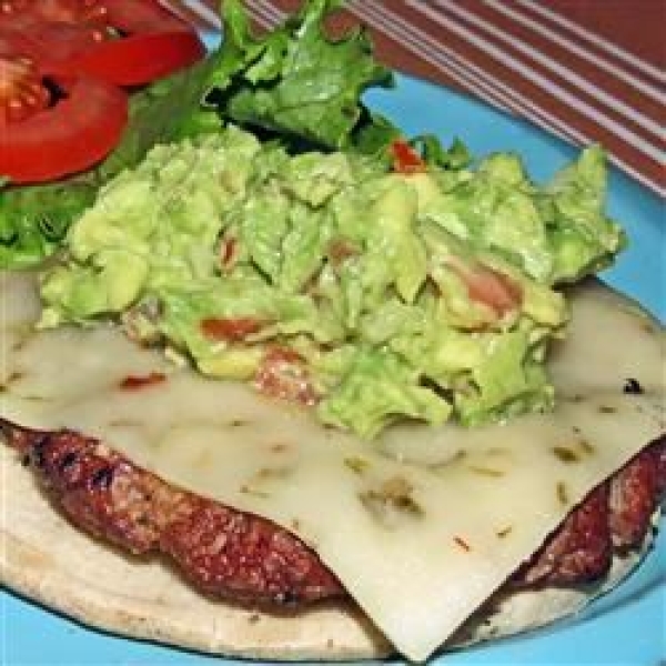 Guacamole Cilantro Lime Cheeseburger