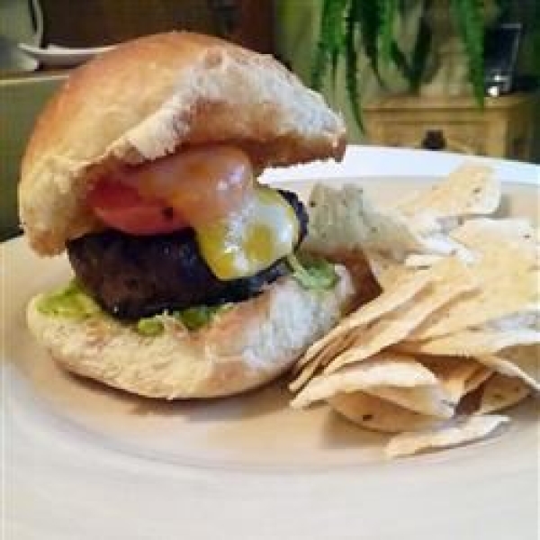 Guacamole Cilantro Lime Cheeseburger