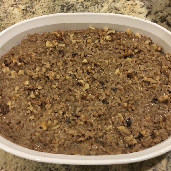 Canadian Maple Rice Pudding