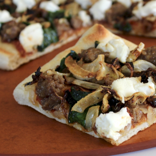 Sausage, Ricotta, and Fennel Pizza