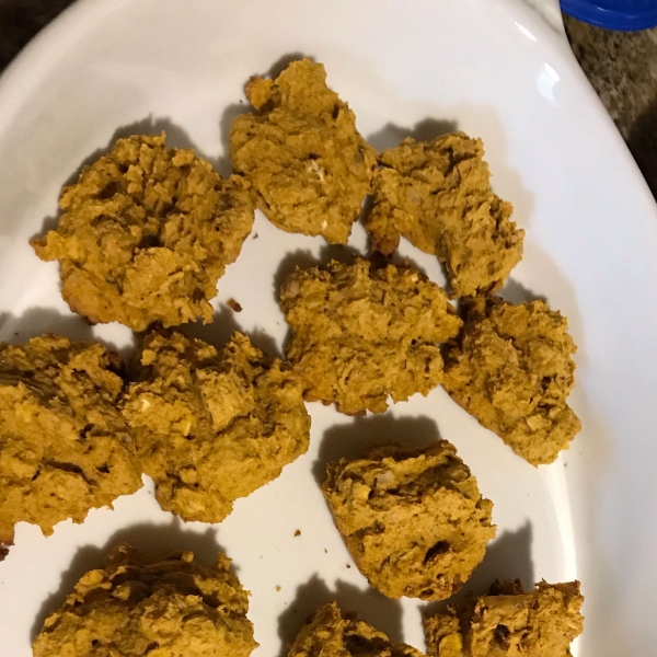 Fresh Pumpkin Oatmeal Cookies