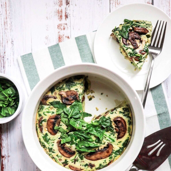 Instant Pot® Spinach and Mushroom Frittata