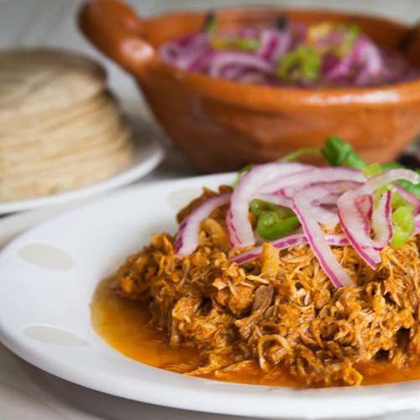 Cochinita Pibil (Mexican Pulled Pork in Annatto Sauce)