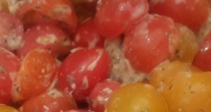 Red and Yellow Cherry Tomato Salad