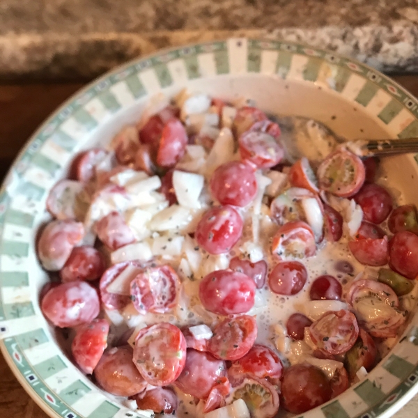 Red and Yellow Cherry Tomato Salad
