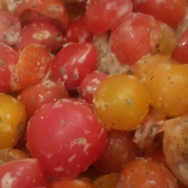 Red and Yellow Cherry Tomato Salad