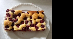 Sheet Cake with Sour Cherries