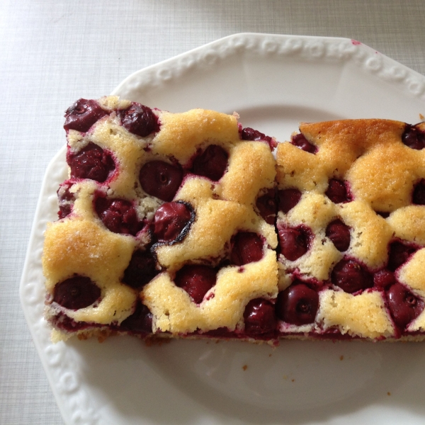 Sheet Cake with Sour Cherries