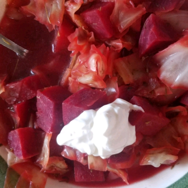 Beef and Beet Borscht